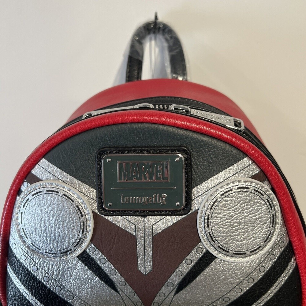 Disney Parks Marvel Loungefly Thor Love and Thunder Mini Backpack NWT Black/Red - Picture 3 of 6